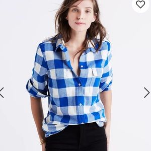 Madewell Classic Ex-Boyfriend Flannel Buffalo Plaid